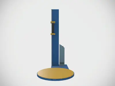 Plastic Wrapping Machine Low-poly 3D model