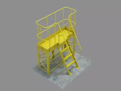 The technological platform mk 1 3D model