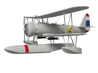 Nakajima  E8N Dave 3D model purchase