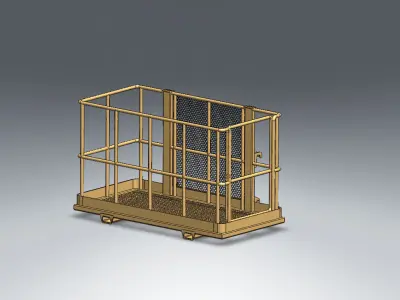 Working At Height Platform Free 3D model