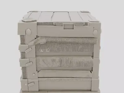 Fantasy Wooden Siege Ammunition Crate for 3D print 3D model