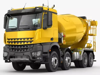 Concrete Mixer Truck 8X4 3D model