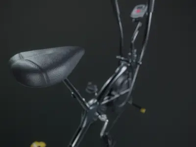 GYM BIKE - AIR BIKE KIKOS A5 Low-poly 3D model