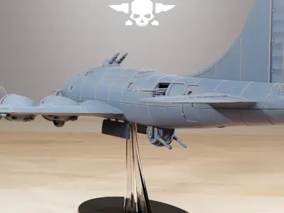 GrimGuard Bomber with Interior 3D print model