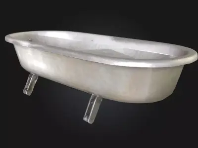Antique Bathtub  Vintage Sanitary Elegance 3D model