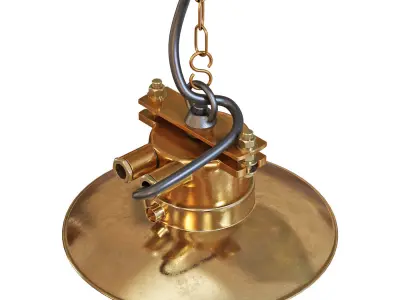 Pendant lamp German Cast Brass 3D model