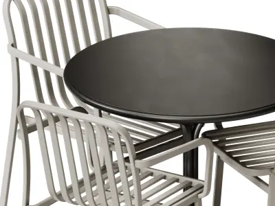 Jos Round Table and Kano Chair by Babel D 3D model