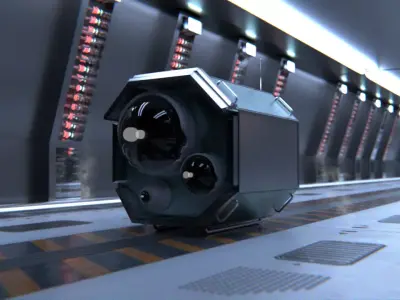 Sci Fi Ship Robot 3D model