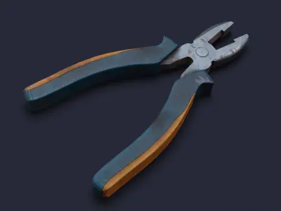 Pliers Low-poly 3D model purchase