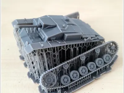Sturmgeschutz StuG III Schwade flamethrower Flamm - miniatures t 3D print model