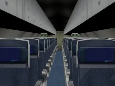 Embraer E170 Low-poly 3D model