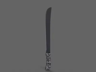PBR Machete V1b Low-poly 3D model