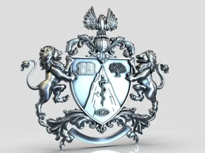 Lions and phoenix 3D print model