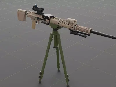 Ohio ordinance Works REAPR Low-poly 3D model