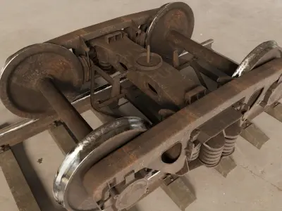 Freight Bogie 3D model