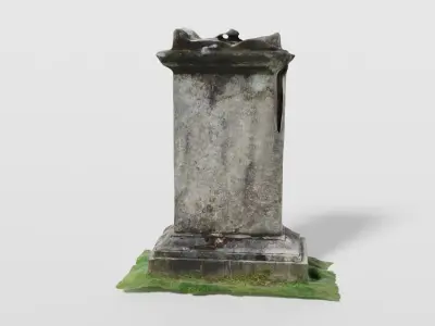Historical cemetery headstone photoscan  3D model