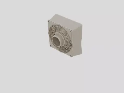 Industrial Factory Warning Siren for 3D print 3D model