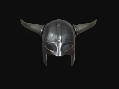Viking helmet Low-poly 3D model purchase