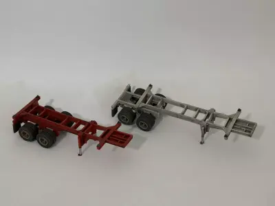 20ft Container Trailer 3D print model