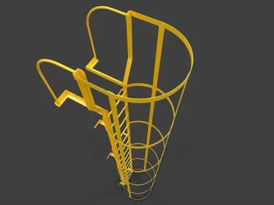 Ladder V03 - High Poly 3D model