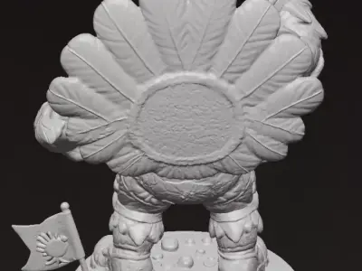 Turkey commando printable 3D model