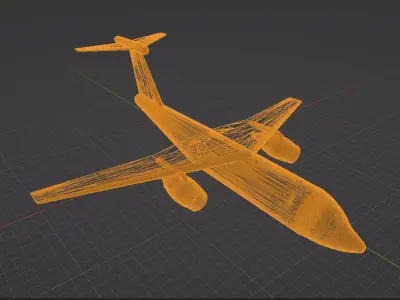 Fictional Jetliner Do-328JET Inspired series 3D model