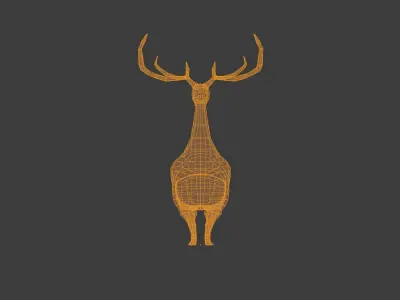 Low Poly Deer Low-poly 3D model