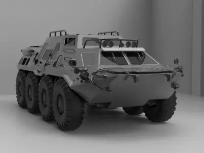 BTR Tuz 420 Low-poly 3D model