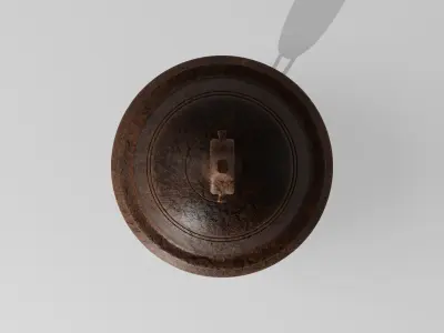 Rustic Temple Bell 3D model