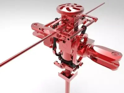 Raptor 30 50 rotor head machined billet Free 3D model