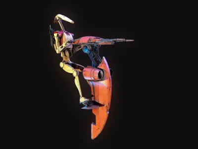 Stap Custom Build Star Wars 3D model