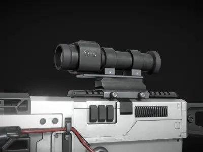 Sci-Fi Assault Rifle Artemis Goblin Low-poly 3D model