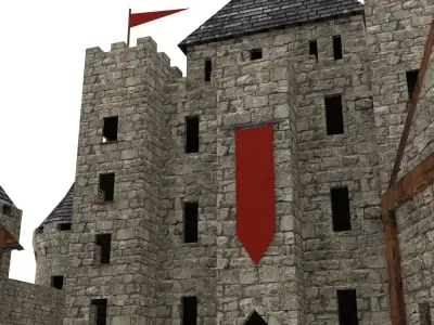 Castle Pack Low-poly 3D model