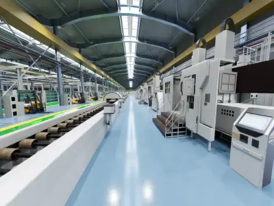 Model of the simulation laboratory 3D model