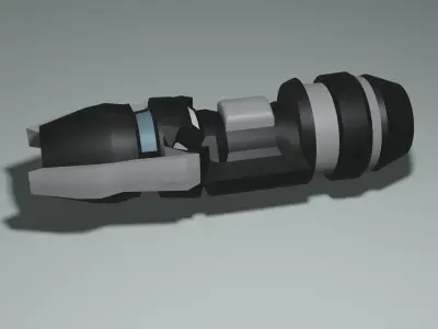 Technological and futuristic motorcycle Free low-poly 3D model