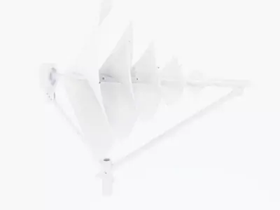 Spiral wind turbine 3D model