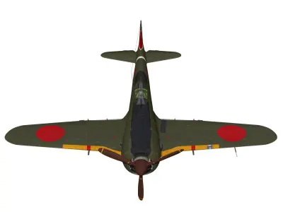 Nakajima Ki44 Tojo type II kou 3D model purchase