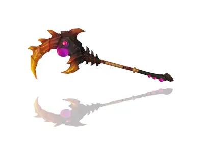 Volcano King Scepter Low-poly 3D model