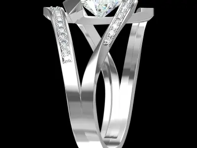 Wedding Ring  3D print model 293