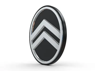 citroen new logo 3D model