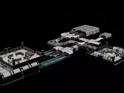 sci fi room part 2 3D model