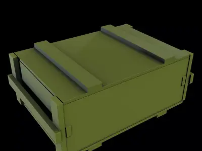 Custom Sci-Fi Ammo Weapons Missiles Box 3D print model