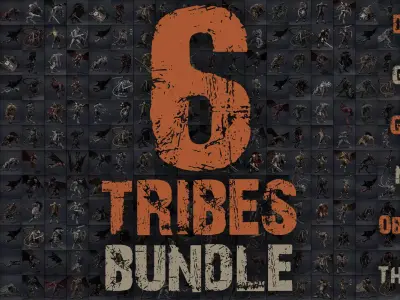 6 Tribes Bundle Part 2 3D Model Pack