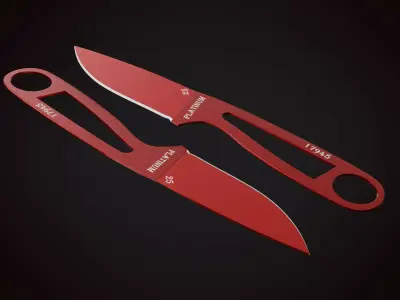 Knife 1 E Low-poly 3D model