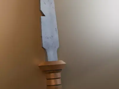 Medieval Knife Low-poly 3D model purchase