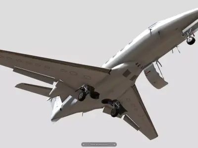 Embraer Phenom 300 Low-poly 3D model purchase
