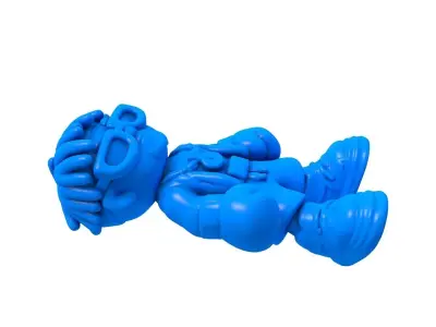 boxing - boxing stl - boxing character -  female boxer  3D print model