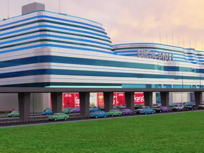 Mall Exterior Free 3D model