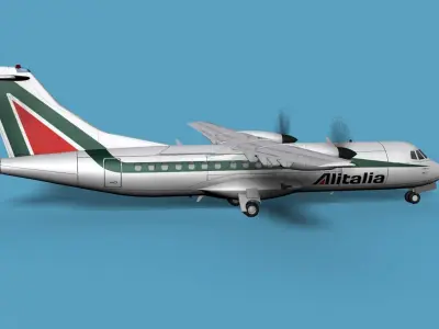 ATR  ATR-42-500 Alitalia 3D model