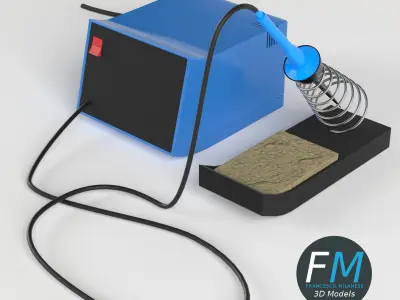Soldering station 3D model